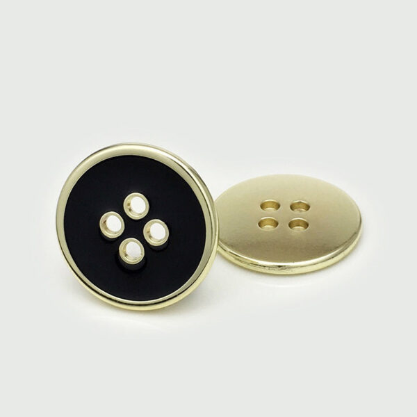 10-25mm Gold Silver Round Flat Four Holes Metal Buttons 20pcs - Image 5