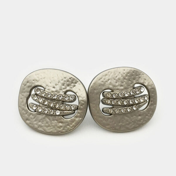 17.5/22.5/25mm Irregular Metal Buttons with Diamond 12pcs - Image 5