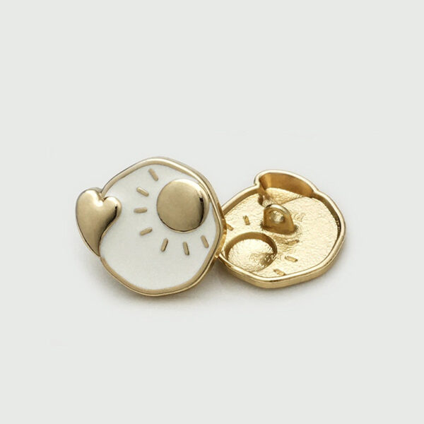 17.5/22.5mm Irregular Metal Sun Moon Heart Buttons 30 Pack(6 Styles) - Image 6