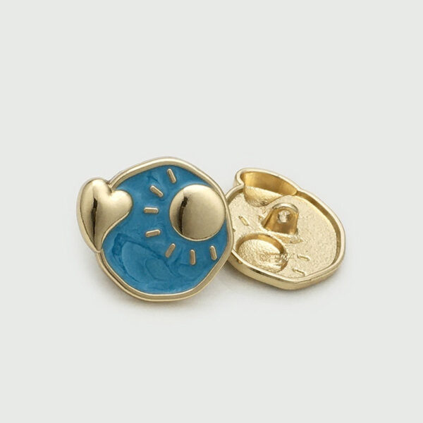 17.5/22.5mm Irregular Metal Sun Moon Heart Buttons 30 Pack(6 Styles) - Image 9