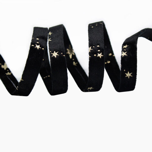 10MM/25MM/50MM Embroidered Velvet Ribbon 35 Yards Pack - Image 11