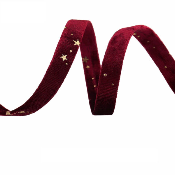 10MM/25MM/50MM Embroidered Velvet Ribbon 35 Yards Pack - Image 8