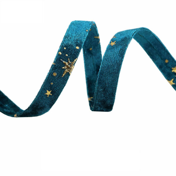 10MM/25MM/50MM Embroidered Velvet Ribbon 35 Yards Pack - Image 6