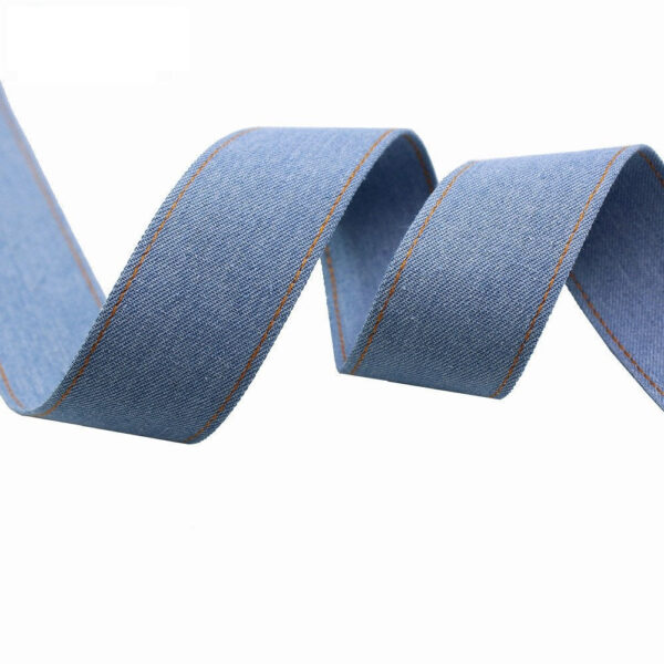 10.9 Yards (10 Meters) Denim Fabric Ribbon for DIY Crafts - Image 3