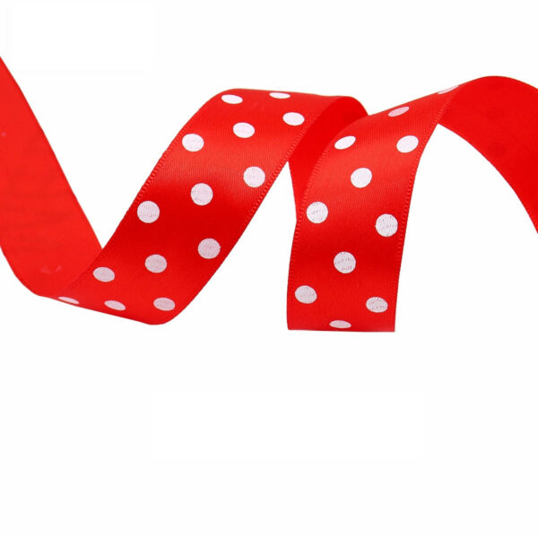 25mm Polka Dot Double-Sided Satin Ribbon 12 Color - Image 5