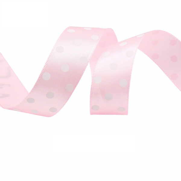 25mm Polka Dot Double-Sided Satin Ribbon 12 Color - Image 2