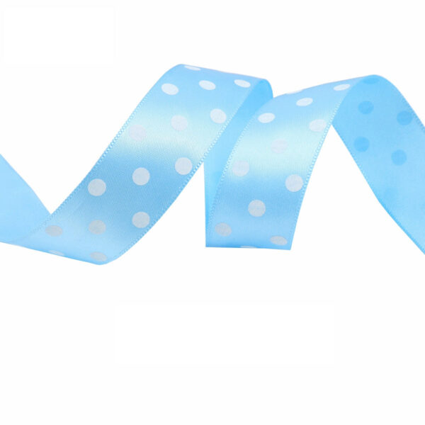 25mm Polka Dot Double-Sided Satin Ribbon 12 Color - Image 3