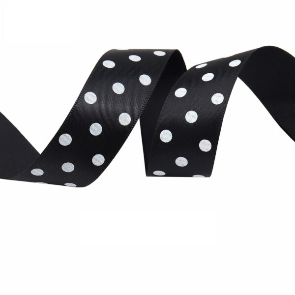 25mm Polka Dot Double-Sided Satin Ribbon 12 Color - Image 4
