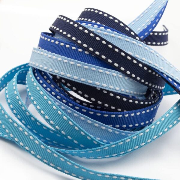 10mm Striped Ribbon Set 20 Colors (5 Yards per color) - Image 6