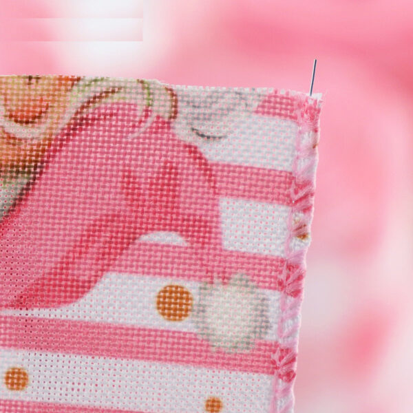 63mm 2.5 inch Pink Christmas Wired Hemming Tape 5 Pack - Image 5