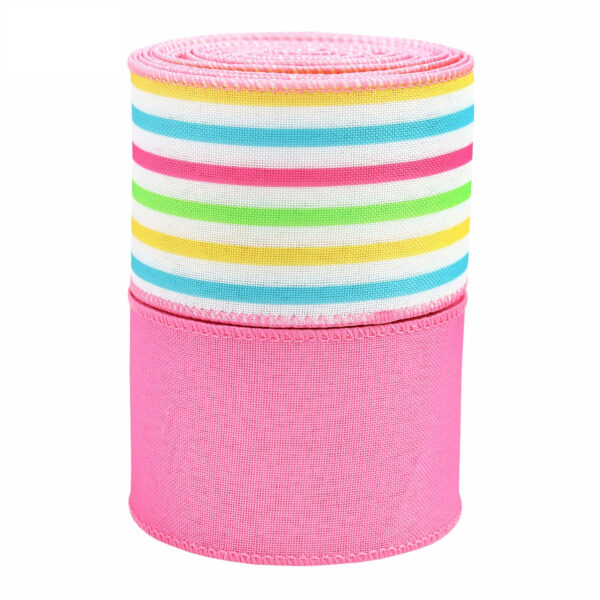 63mm Spring Flower Wire Edge Crochet Ribbon 5 Yards per Roll - Image 4