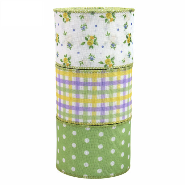 63mm Spring Flower Wire Edge Crochet Ribbon 5 Yards per Roll - Image 5