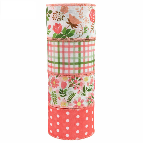 63mm Spring Flower Wire Edge Crochet Ribbon 5 Yards per Roll - Image 6