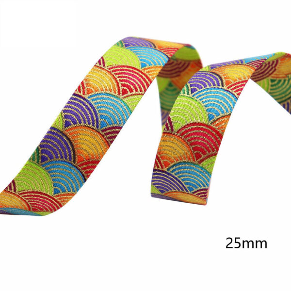10mm/25mm/40mm Japanese Style Sakura Water Ripple Ribbon 8 Pack - Image 7