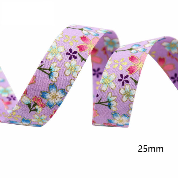 10mm/25mm/40mm Japanese Style Sakura Water Ripple Ribbon 8 Pack - Image 11
