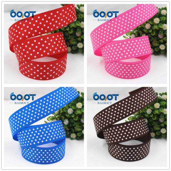 25mm Polka Dot Grosgrain Ribbon - 22 Color(10 Yards per Roll) - Image 4
