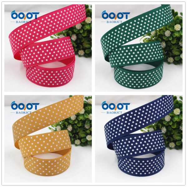 25mm Polka Dot Grosgrain Ribbon - 22 Color(10 Yards per Roll) - Image 2