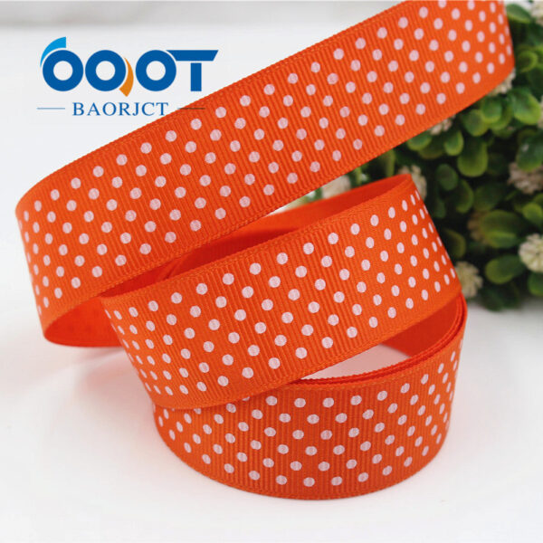 25mm Polka Dot Grosgrain Ribbon - 22 Color(10 Yards per Roll) - Image 8