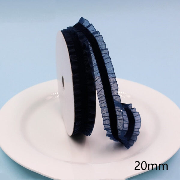 20mm Colorful Lace Edge Elastic Ribbon 10 Yards Per Roll - Image 4