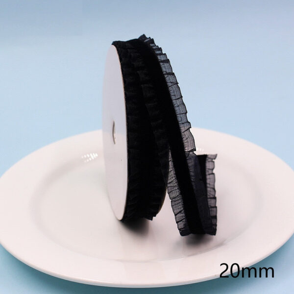 20mm Colorful Lace Edge Elastic Ribbon 10 Yards Per Roll - Image 9