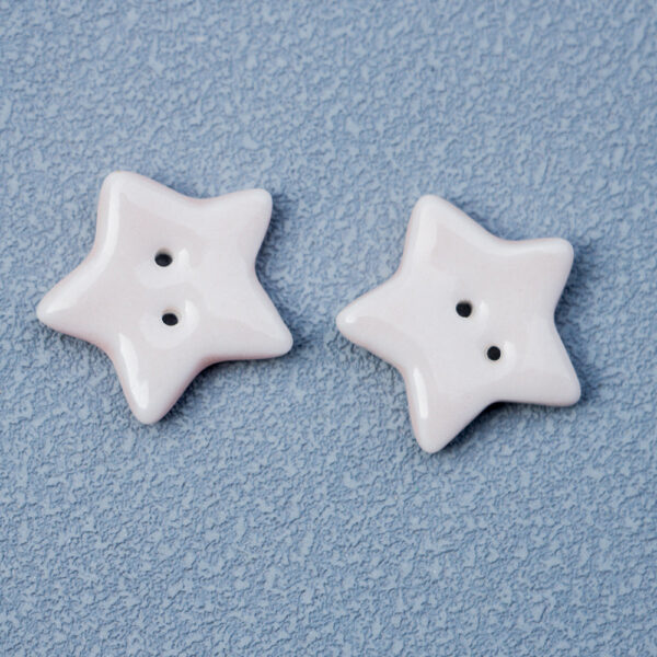 20mm Five-Pointed Star 2 Hole Ceramic Buttons for Handmade DIY Jewelry 10PCS - Image 5