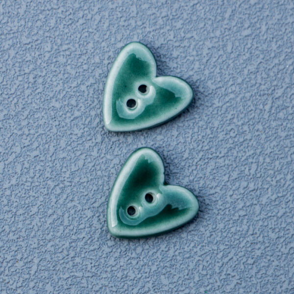 20mm Tiny Heart-Shaped 2-Hole Ceramic Buttons for Handmade DIY Jewelry 10pcs - Image 6