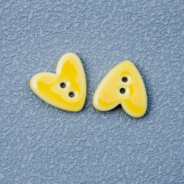 20mm Tiny Heart-Shaped 2-Hole Ceramic Buttons for Handmade DIY Jewelry 10pcs - Image 9