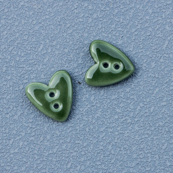 20mm Tiny Heart-Shaped 2-Hole Ceramic Buttons for Handmade DIY Jewelry 10pcs - Image 11