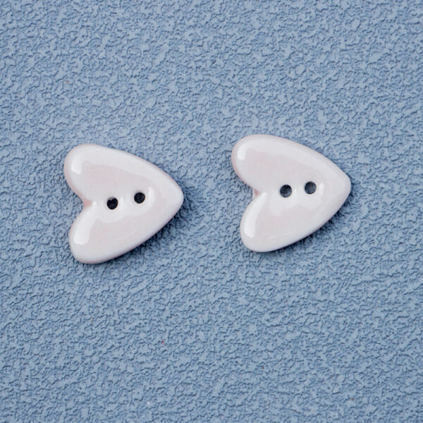 20mm Tiny Heart-Shaped 2-Hole Ceramic Buttons for Handmade DIY Jewelry 10pcs - Image 12