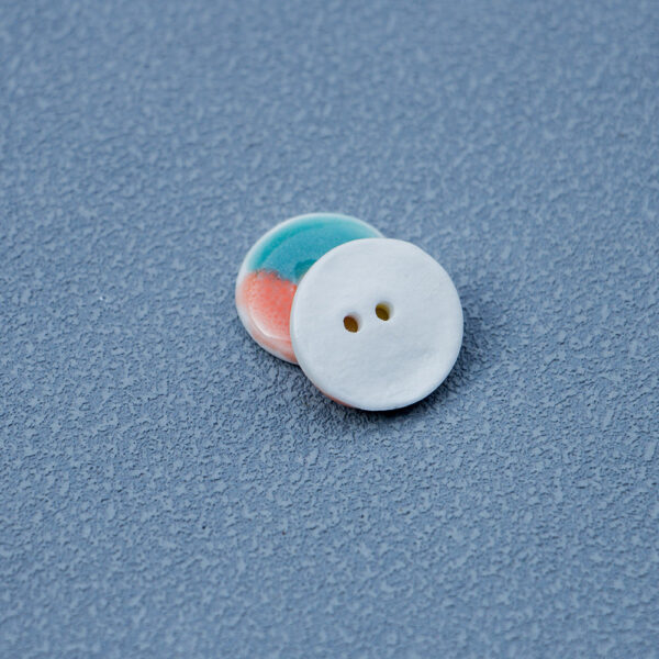 16mm Red Yellow Blue Round 2 Hole Ceramic Buttons for DIY Bracelets 10pcs - Image 4