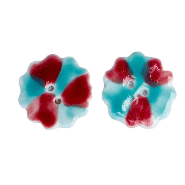 25mm Laced Round 2 Hole Ceramic Buttons for DIY Bracelet and Necklace Accessories 10PCS - Image 3