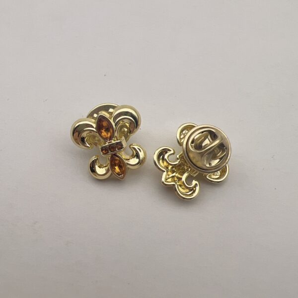 18mm High-Gloss Diamond-Encrusted Bee Metal Brooch 50pcs - Image 4