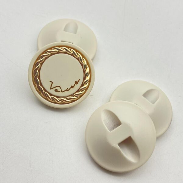 25mm Gold-Tone Chain Mesh Resin Buttons Hidden Shank 48 Pack - Image 5