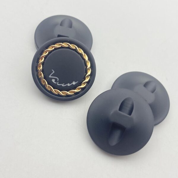 25mm Gold-Tone Chain Mesh Resin Buttons Hidden Shank 48 Pack - Image 6