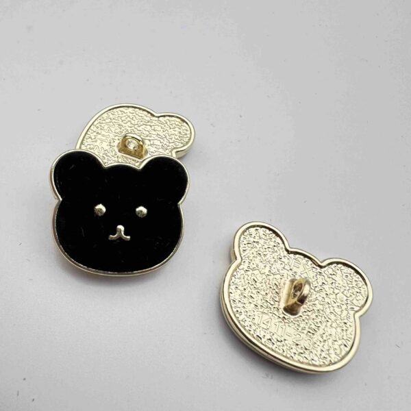 21.5mm Cute Bear Metal Shank Buttons 48 Pack(4 Colors) - Image 3