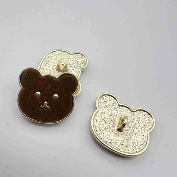 21.5mm Cute Bear Metal Shank Buttons 48 Pack(4 Colors) - Image 5