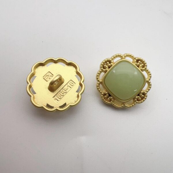 17.5mm Chinese Style Hollowed Pearl Alloy Shank Buttons 50 Pack - Image 5