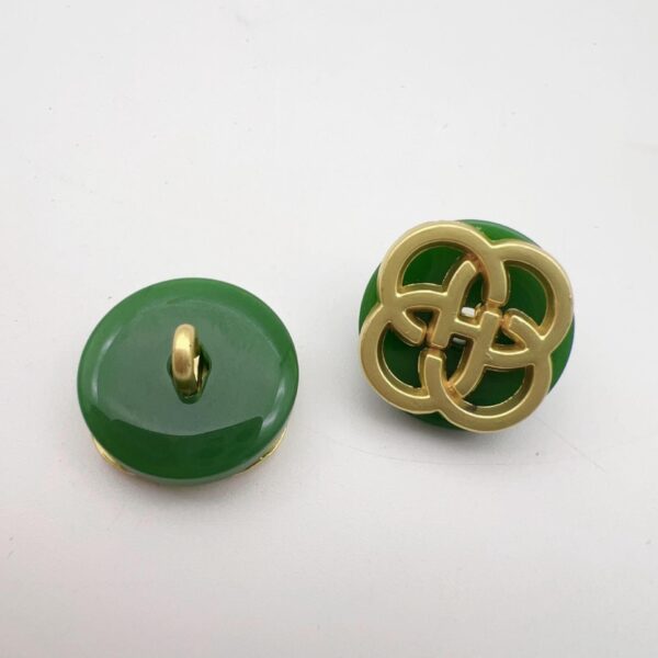 17.5mm Resin Chinese Four-Leaf Clover Shank Buttons 48 Pack(8 Styles) - Image 4