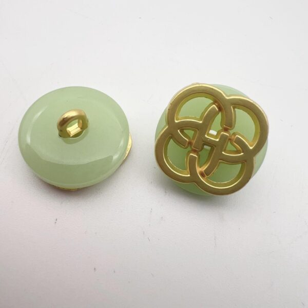 17.5mm Resin Chinese Four-Leaf Clover Shank Buttons 48 Pack(8 Styles) - Image 3