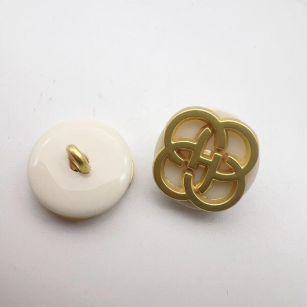 17.5mm Resin Chinese Four-Leaf Clover Shank Buttons 48 Pack(8 Styles) - Image 9