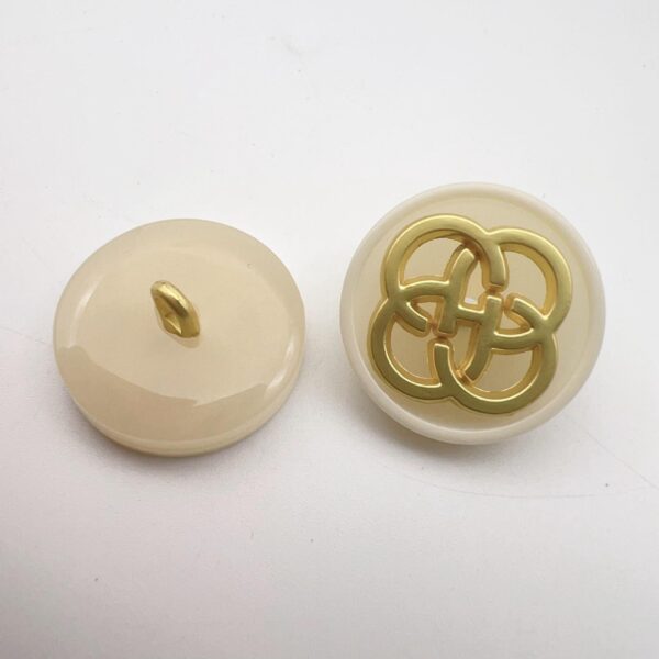17.5mm Resin Chinese Four-Leaf Clover Shank Buttons 48 Pack(8 Styles) - Image 5