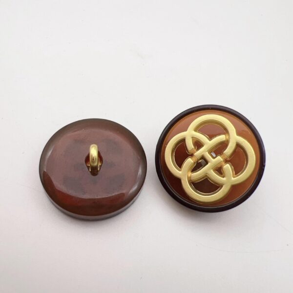 17.5mm Resin Chinese Four-Leaf Clover Shank Buttons 48 Pack(8 Styles) - Image 8