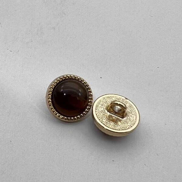 12.5mm Pearlized Cat's Eye Metal Shirt Buttons 30 Pack(5 Colors)