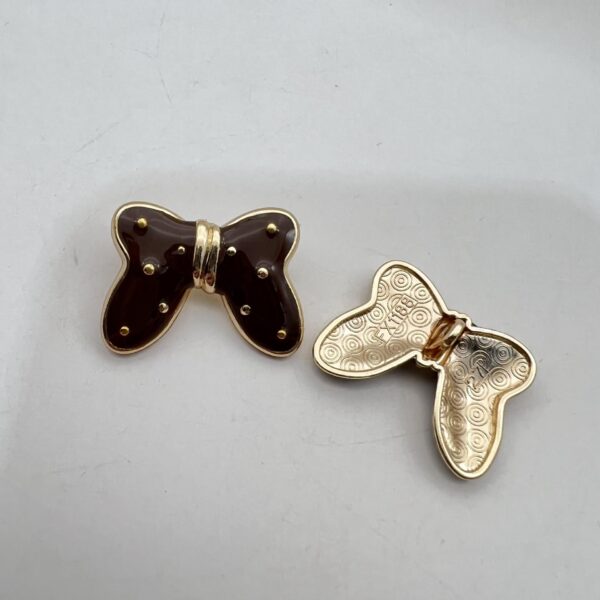 30mm Butterfly Starry Metal Large Shank Buttons 50 Pack - Image 2