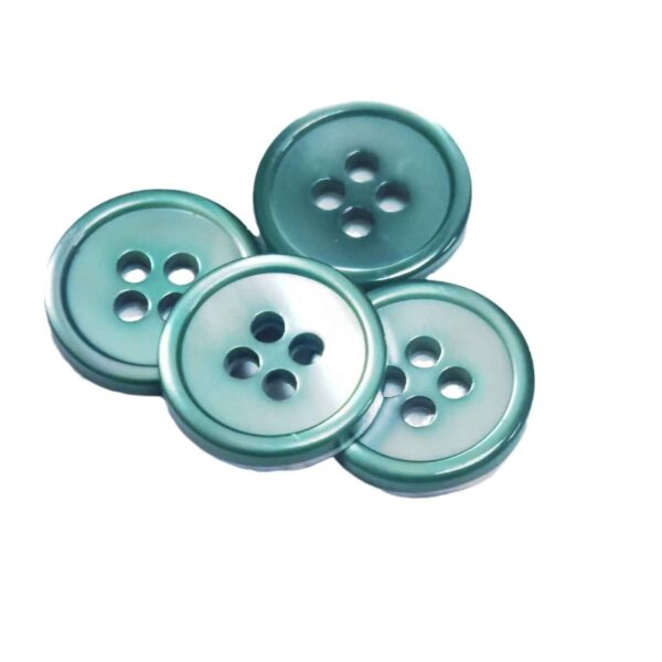 16L (10mm) Round 4-Hole Mother of Pearl Shell Buttons 100 Pack