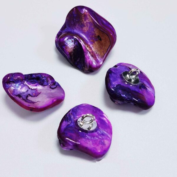 20x16mm Irregular Freshwater Shell Shank Buttons 99 Pack