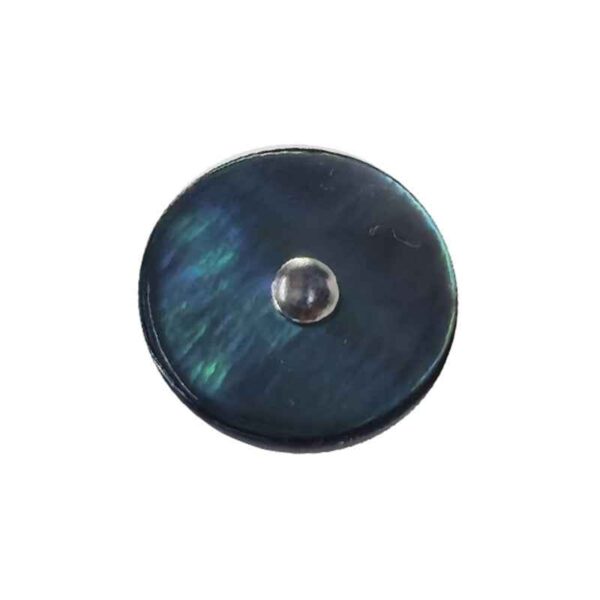 16L/18L Black Mother of Pearl Shell Buttons with Metal Shank 100pcs