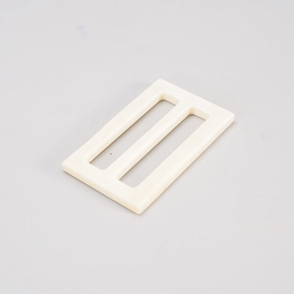 25/45mm White Bone Coat Belt Adjuster Buckle 2pcs - Image 3