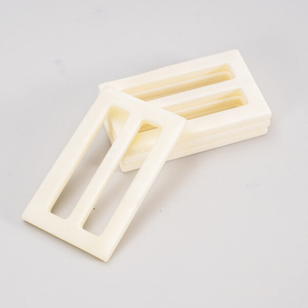 25/45mm White Bone Coat Belt Adjuster Buckle 2pcs - Image 2
