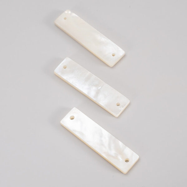 30mm Rectangular Shell Buttons Wide Edge for Shirts 3pcs - Image 6